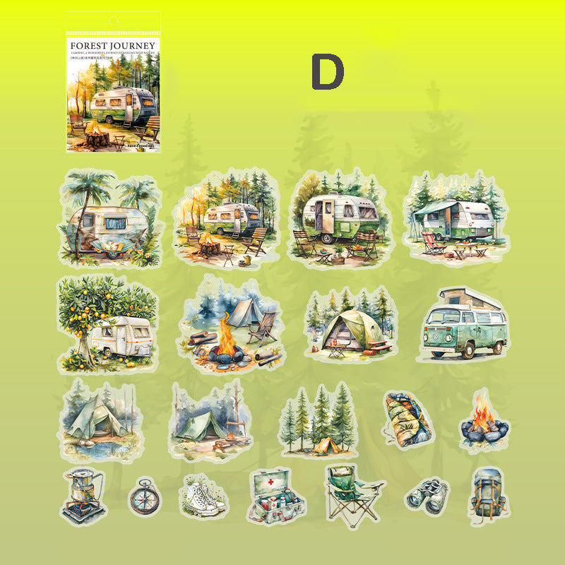 Camping Theme Stickers 20pcs