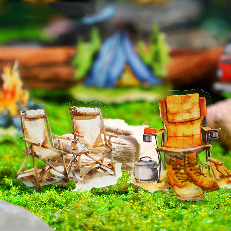 Camping Theme Stickers 20pcs