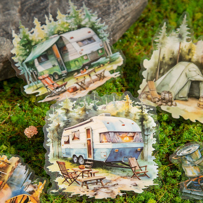 Camping Theme Stickers 20pcs