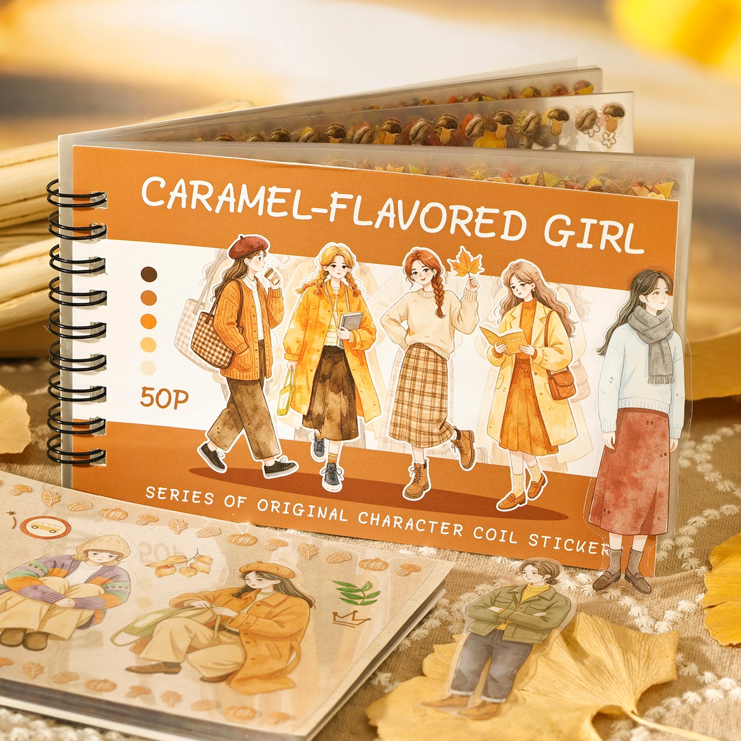 Caramel-flavored Girl Sticker 50pcs