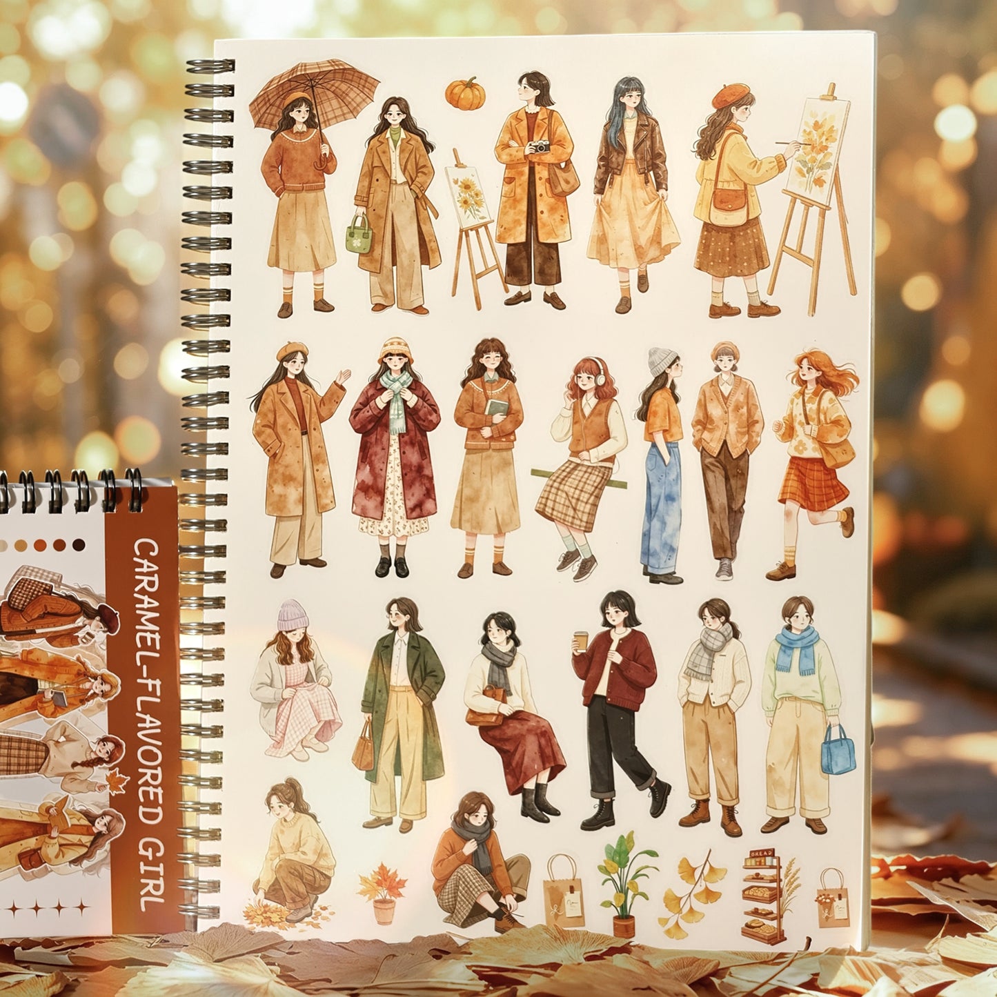 Caramel-flavored Girl Sticker 50pcs