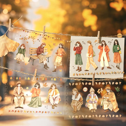 Caramel-flavored Girl Sticker 50pcs