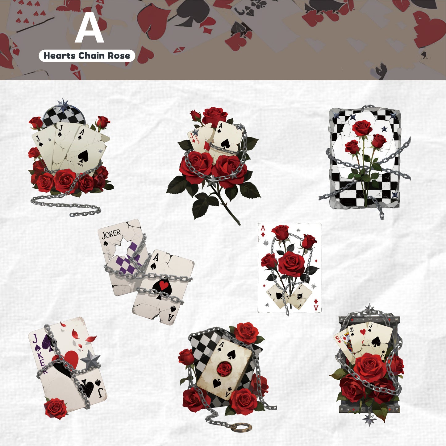 Card Series Sticker Pack 16pcs