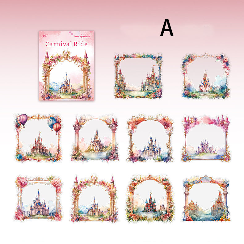 Carnival Ride Stickers 10pcs