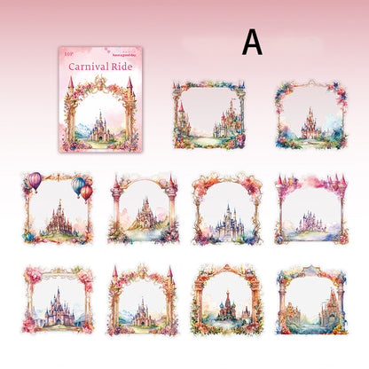 Carnival Ride Stickers 10pcs