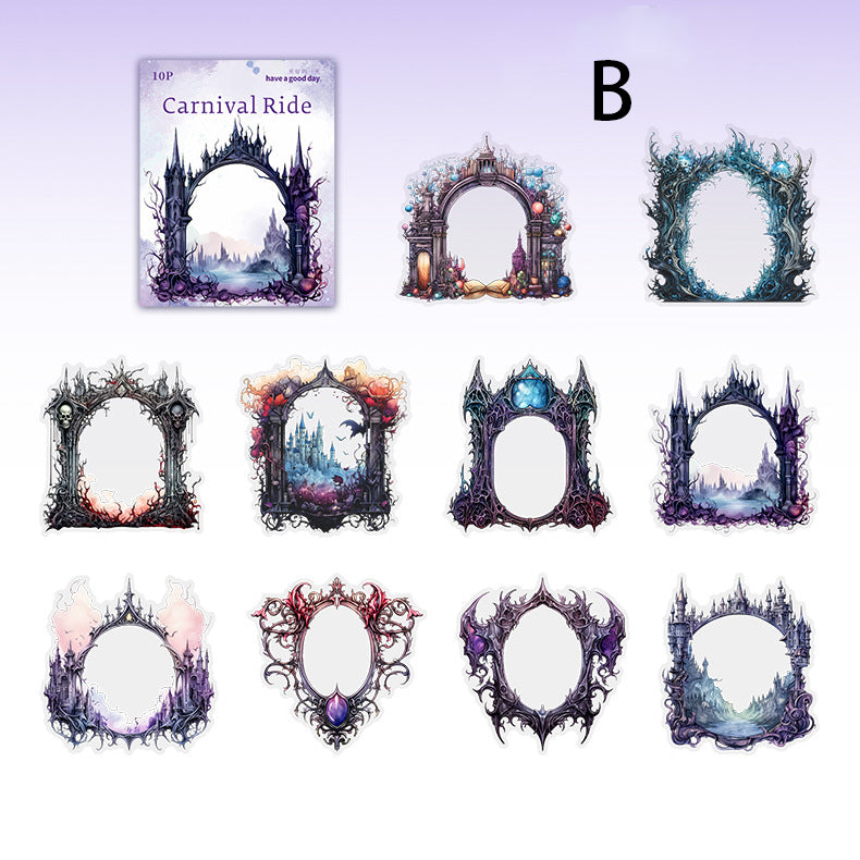 Carnival Ride Stickers 10pcs