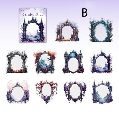 Carnival Ride Stickers 10pcs