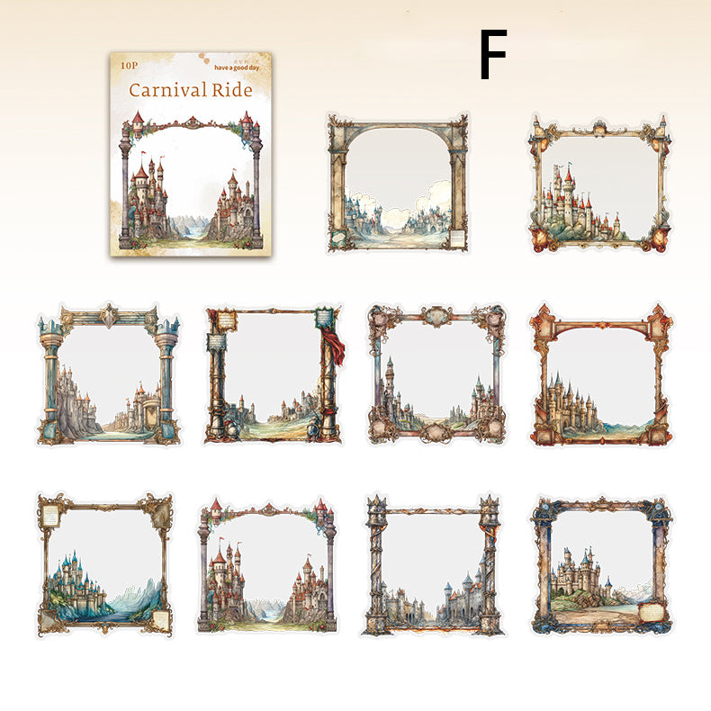 Carnival Ride Stickers 10pcs