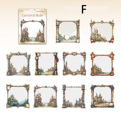 Carnival Ride Stickers 10pcs