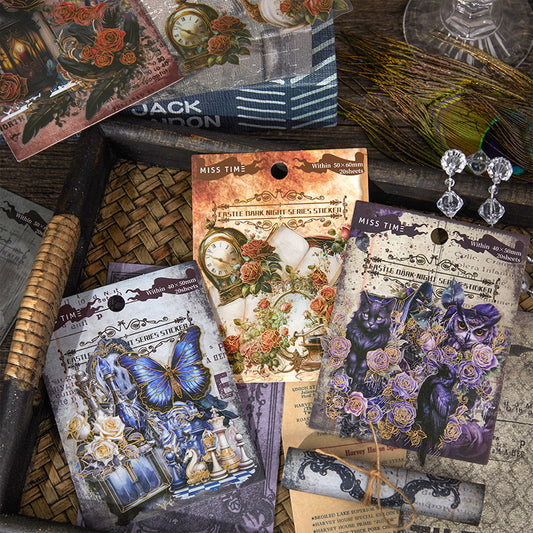 Castle Dark Night Sticker 20pcs