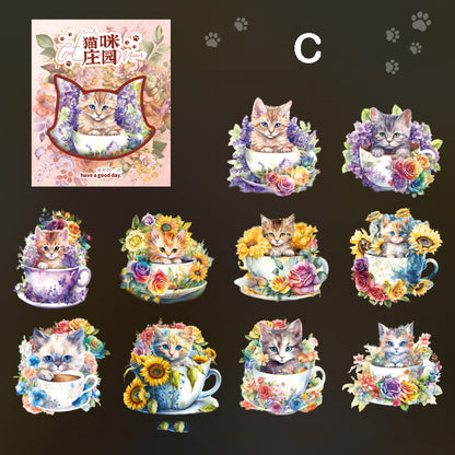 Cat Manor Stickers 20pcs