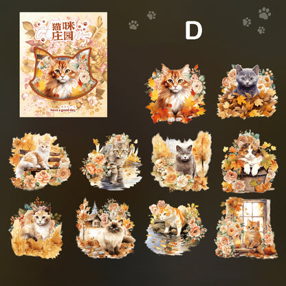 Cat Manor Stickers 20pcs