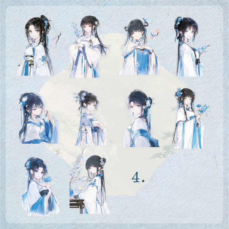 Chang An Girl Stickers 10pcs