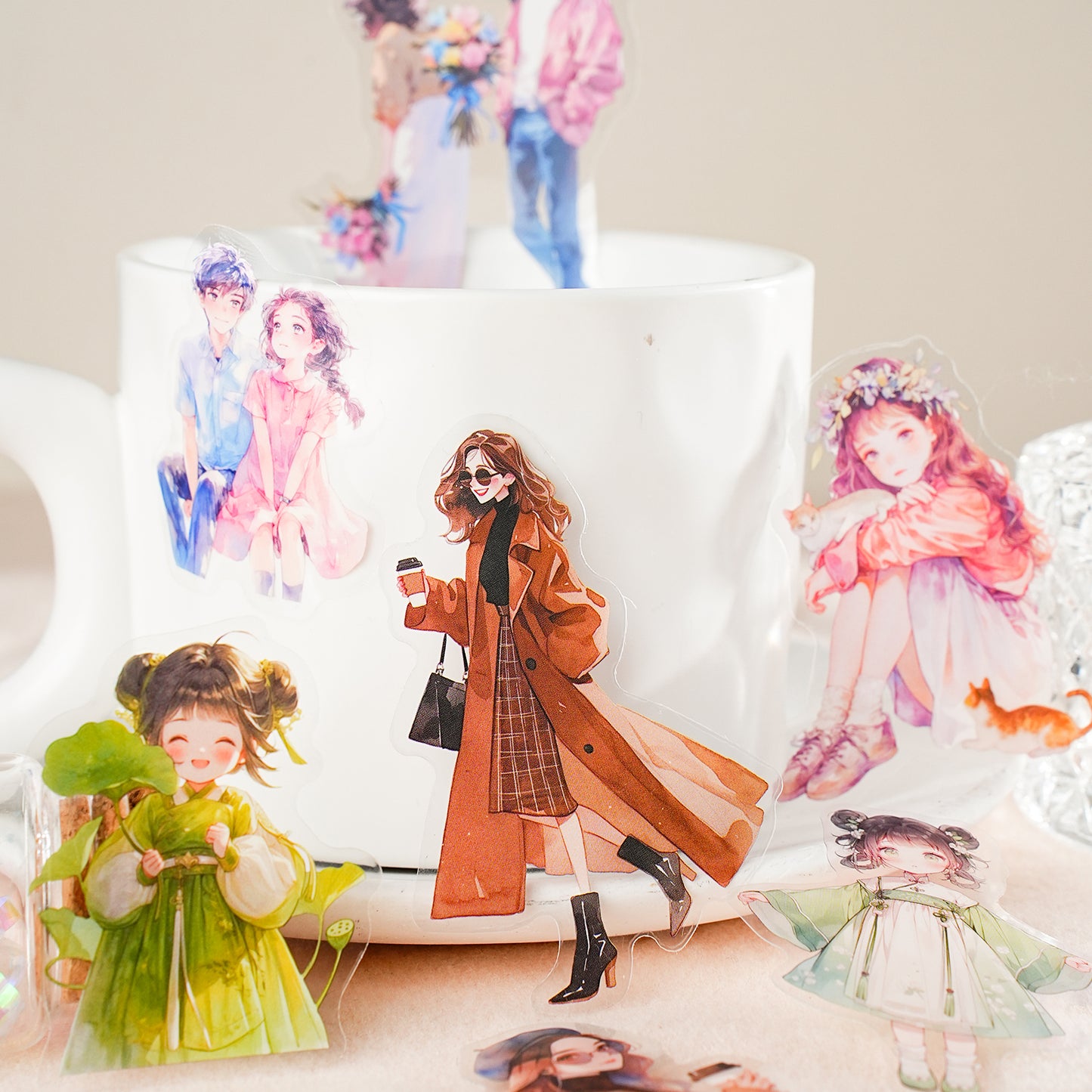 Changeable Girl Sticker 30pcs