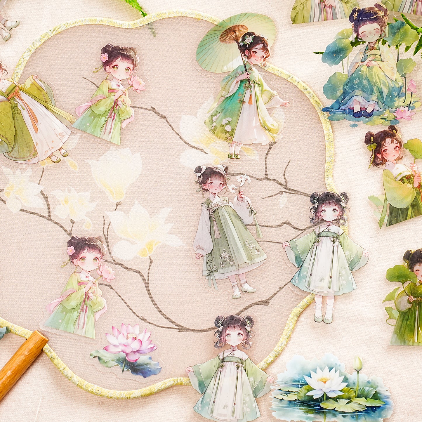 Changeable Girl Sticker 30pcs