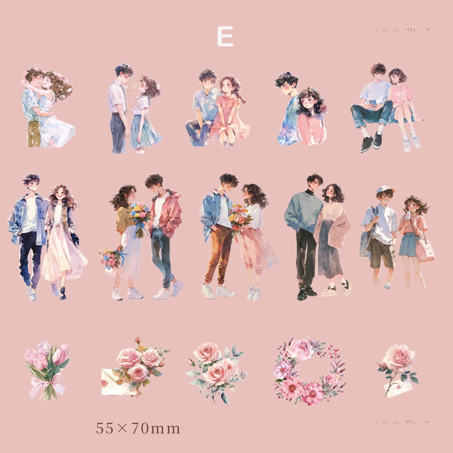 Changeable Girl Sticker 30pcs