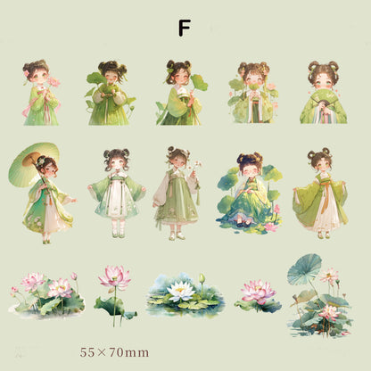 Changeable Girl Sticker 30pcs