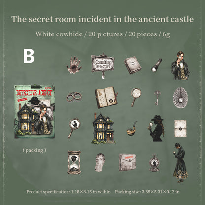 Charlie Detective Agency Sticker 20pcs