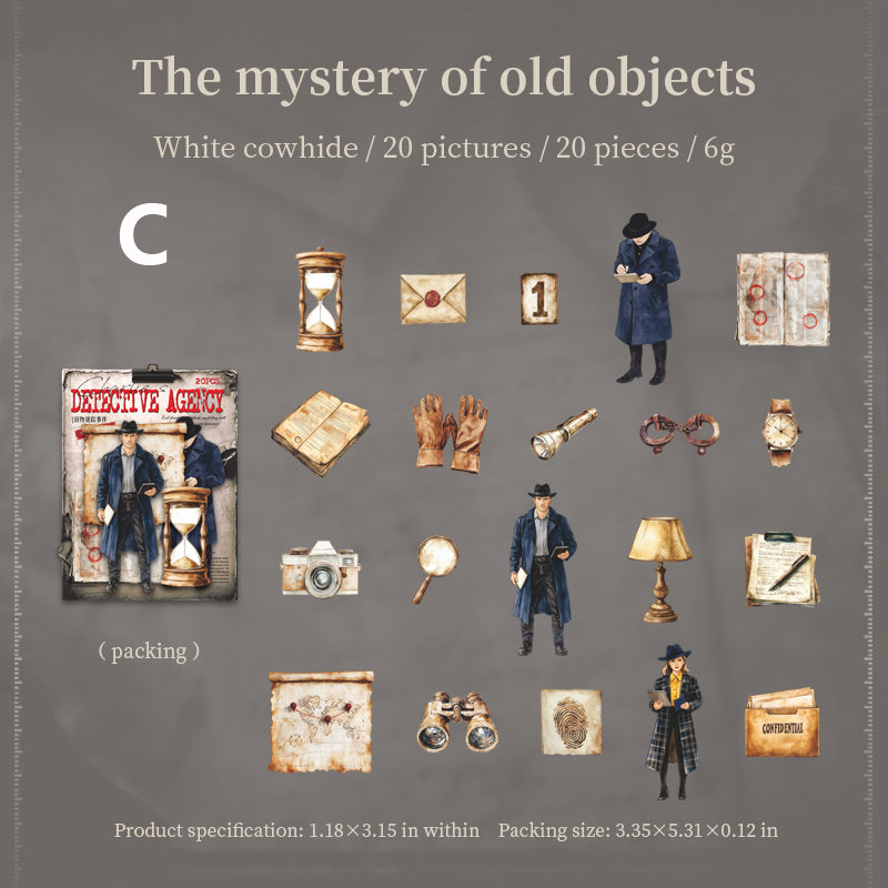 Charlie Detective Agency Sticker 20pcs