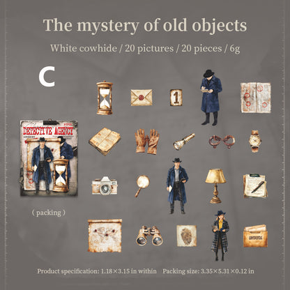 Charlie Detective Agency Sticker 20pcs