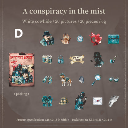 Charlie Detective Agency Sticker 20pcs