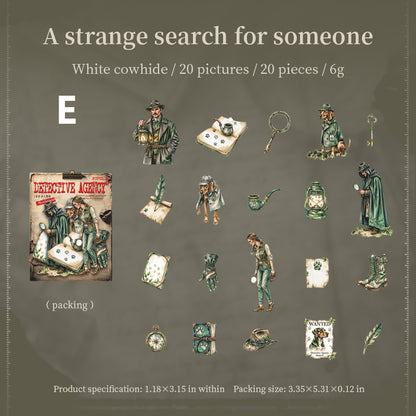 Charlie Detective Agency Sticker 20pcs