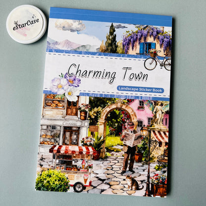 Charming Town Sticker Book