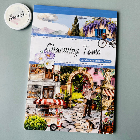 Charming Town Sticker Book