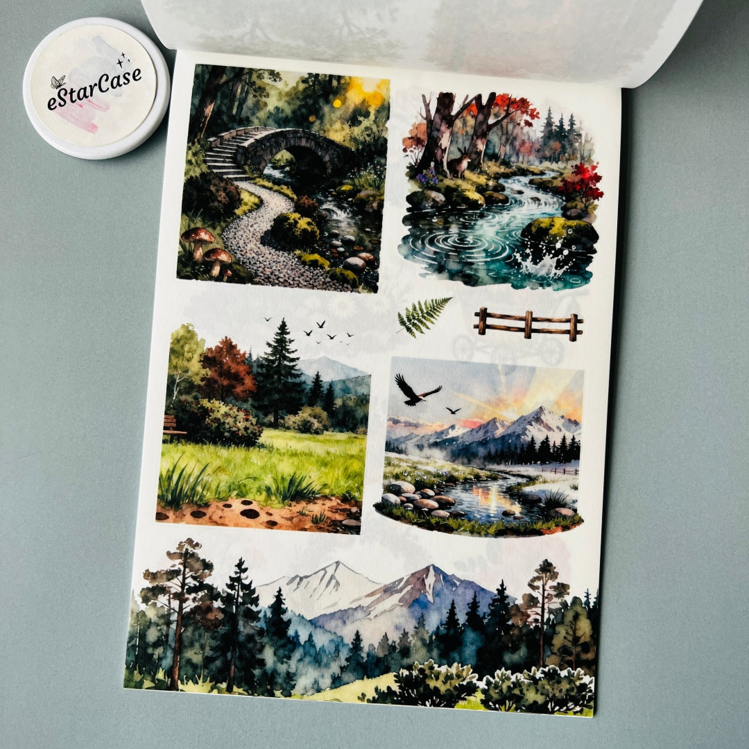 Charming Town Sticker Book
