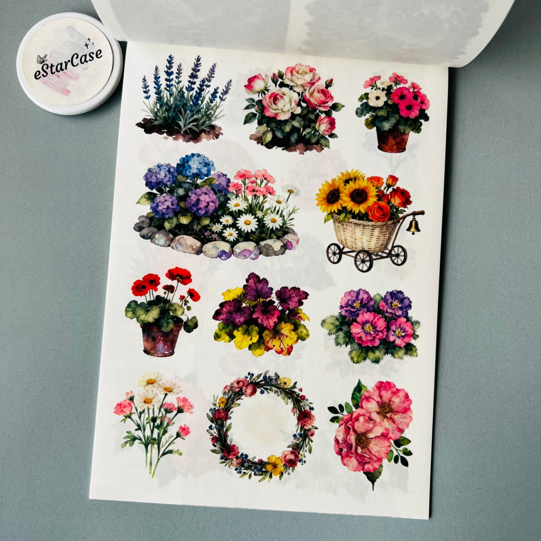 Charming Town Sticker Book