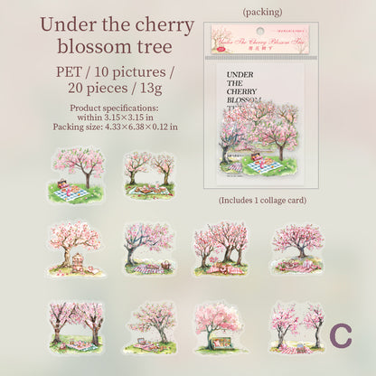 Cherry Blossom Stickers 20pcs