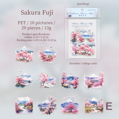 Cherry Blossom Stickers 20pcs