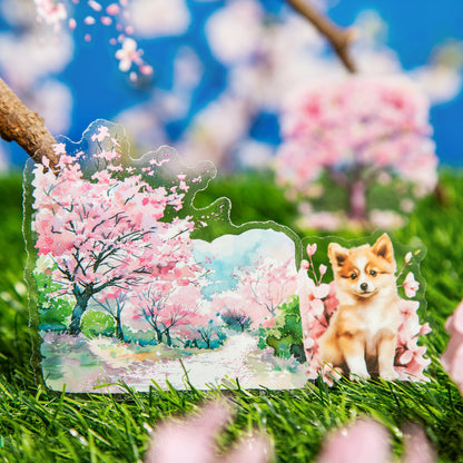 Cherry Blossoms Are in Bloom Stickers 20pcs