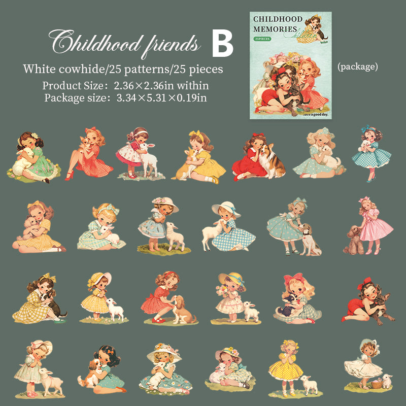 Childhood Memories Stickers 25pcs