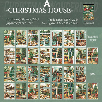 Chirstmas Wonderland Sticker 30pcs