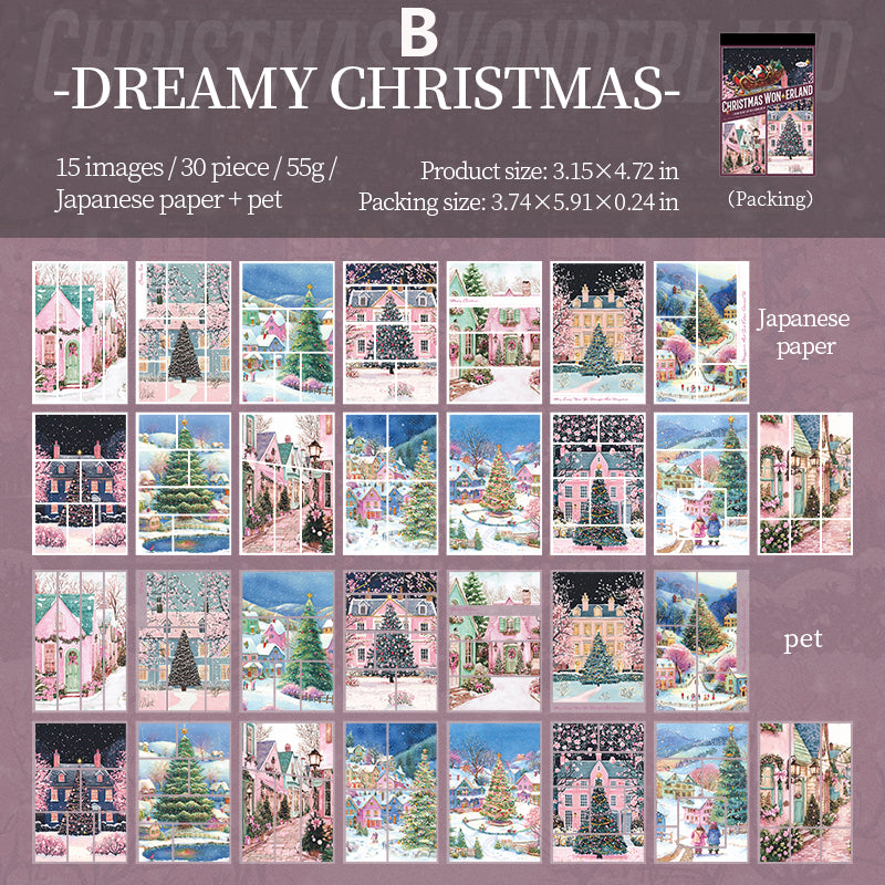 Chirstmas Wonderland Sticker 30pcs