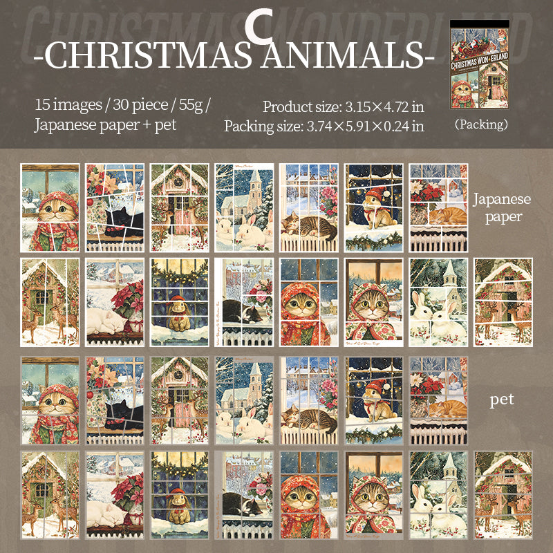 Chirstmas Wonderland Sticker 30pcs