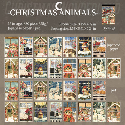 Chirstmas Wonderland Sticker 30pcs