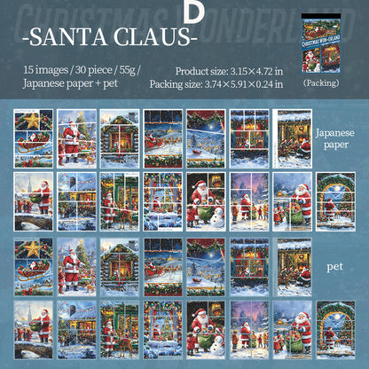 Chirstmas Wonderland Sticker 30pcs