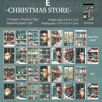 Chirstmas Wonderland Sticker 30pcs