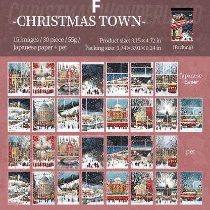 Chirstmas Wonderland Sticker 30pcs