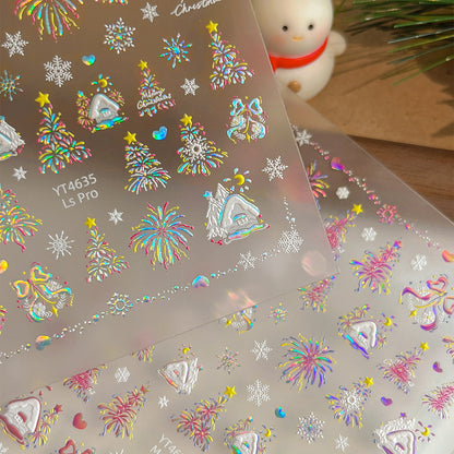 Christmas Fireworks Mini Stickers