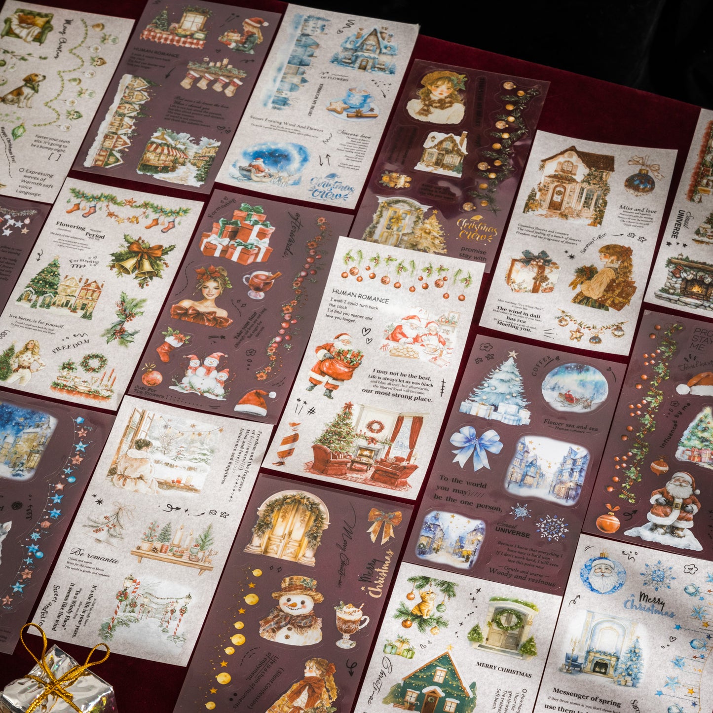 Christmas Gift Book Sticker 18pcs