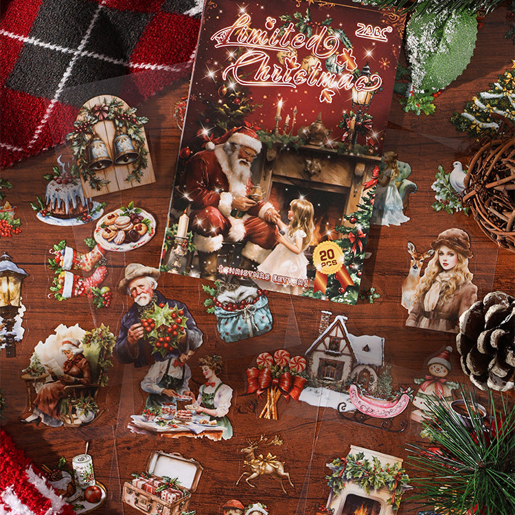 Christmas Letter Sticker Book 20pcs