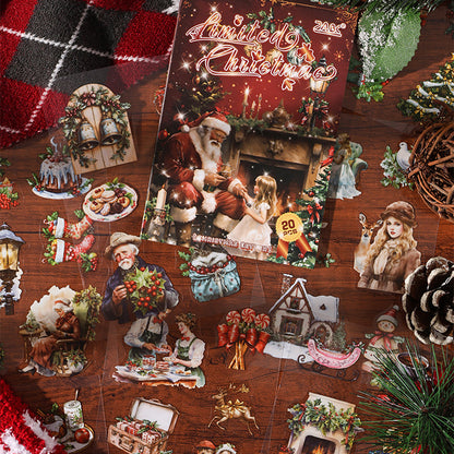 Christmas Letter Sticker Book 20pcs