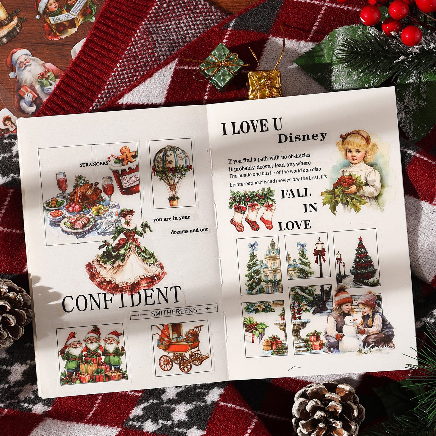 Christmas Letter Sticker Book 20pcs