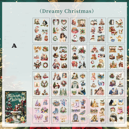 Christmas Letter Sticker Book 20pcs