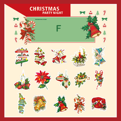 Christmas Party Night Stickers 30pcs