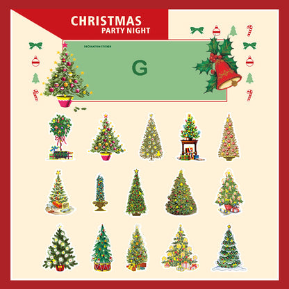 Christmas Party Night Stickers 30pcs