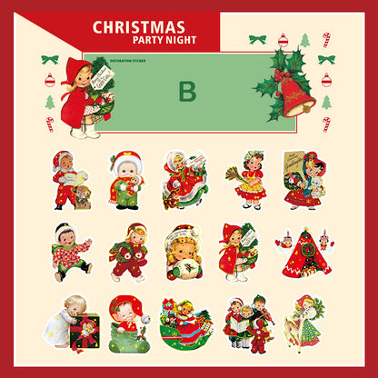 Christmas Party Night Stickers 30pcs